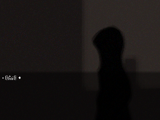 Faux glitch in a visual novel